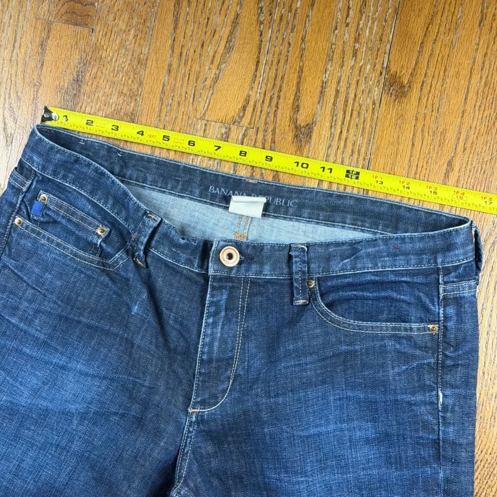 Banana Republic Mens Dark Straight Blue Jeans 32 Classic Denim Pants Y2K